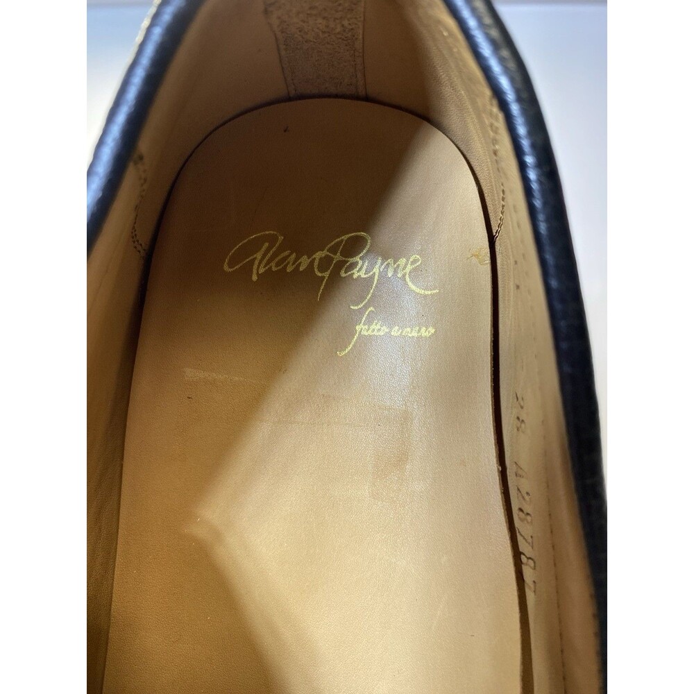 Alan Payne Wellesley Venado Loafer Black Excellent Condition Pebbled Leather 11 - Picture 7 of 7